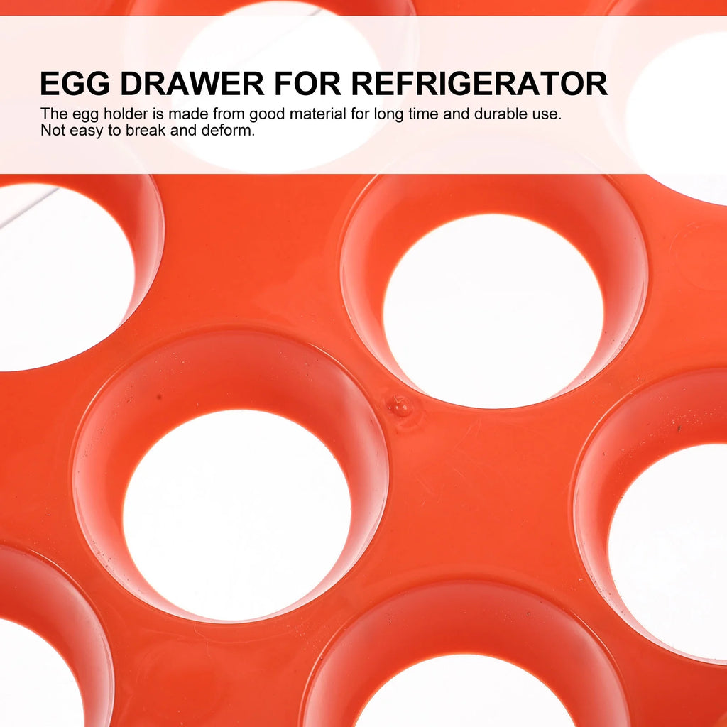 Holder Decor Egg Storage Box Egg Storage Shelf 21.5x22.5x14cm Orange – Practical Home Organization with Functional, Easy-Use Details