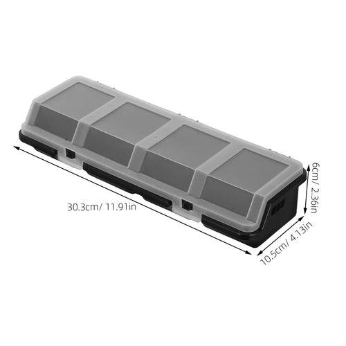 2 Pcs Screw Parts Box Storage Small Organizer Large Organizers and Bins Crate Black – Convenient Multi-Piece Set with Functional, Easy-Use Details