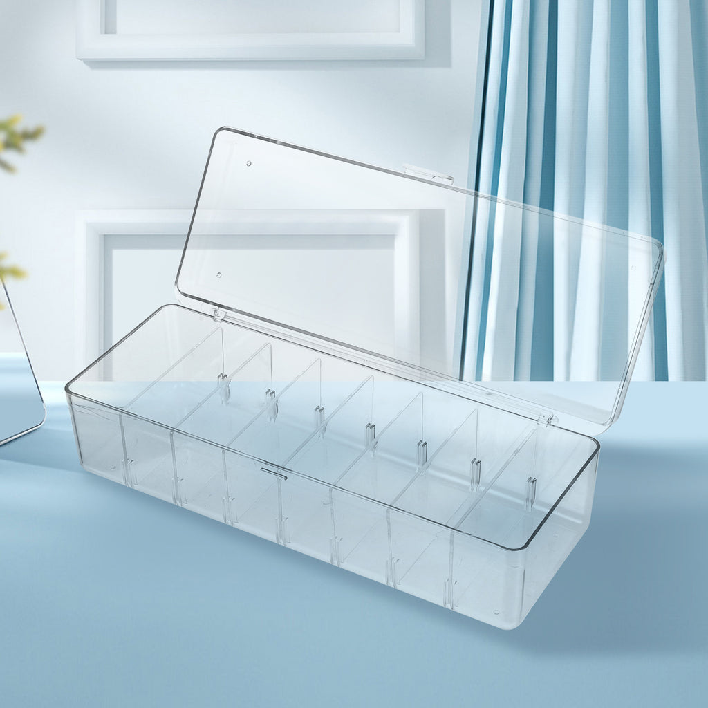 Card Game Business Cards Card Storage Box Travel 26X10X7.5CM Transparent – Clear-View Organization with Functional, Easy-Use Details