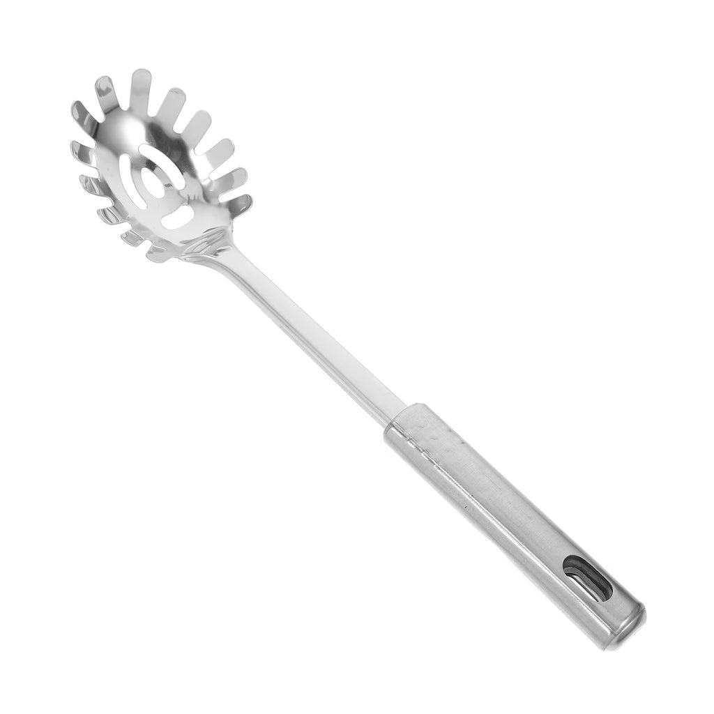 Stainless Steel Pasta Server 1 Set Spaghetti Spoon Noodle Claw Pasta Fork Metal Pasta Spoon Heat Resistant for Cooking – Durable Stainless Steel Construction with Functional, Easy-Use Details