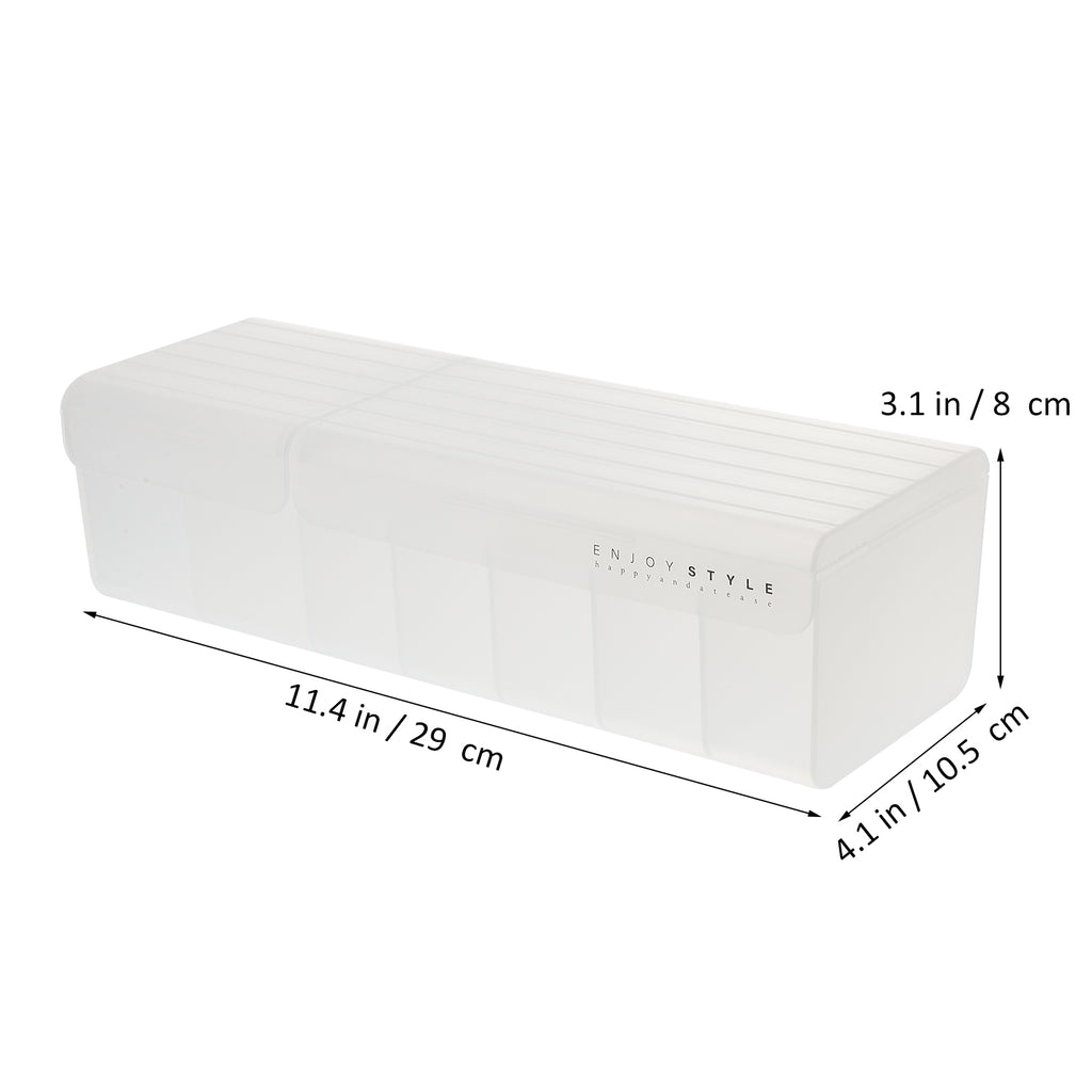 Cover Storage Box Slim USB Cable Organizer Cord Case – Multiroom Organization Format with Functional, Easy-Use Details