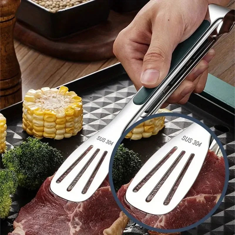 3 Pcs Stainless Steel Food Clips and Barbecue ForksSmallMediumLarge Three Size SetHigh Quality StructureMeat Salad Bread GrippersEssential Camping Kitchen Tools for Outdoor Tr – Durable Stainless Steel Construction with Functional, Easy-Use Details