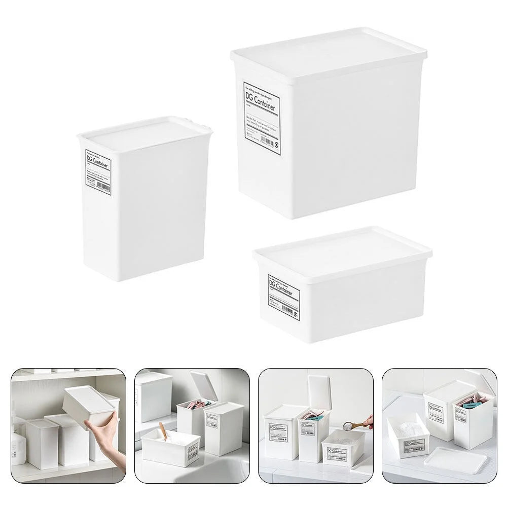 6 pcsHome Use Storage Box Lid Washing Powder Box Storage Box Practical Container – Practical Home Organization with Functional, Easy-Use Details