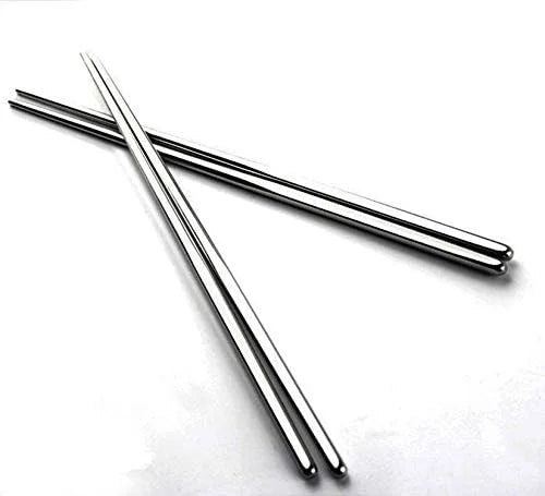 Stainless Steel Chopsticks Metal Reusable Dining Chopsticks 10 Pairs$$Home Decor Kitchen & Other – Durable Stainless Steel Construction with Functional, Easy-Use Details