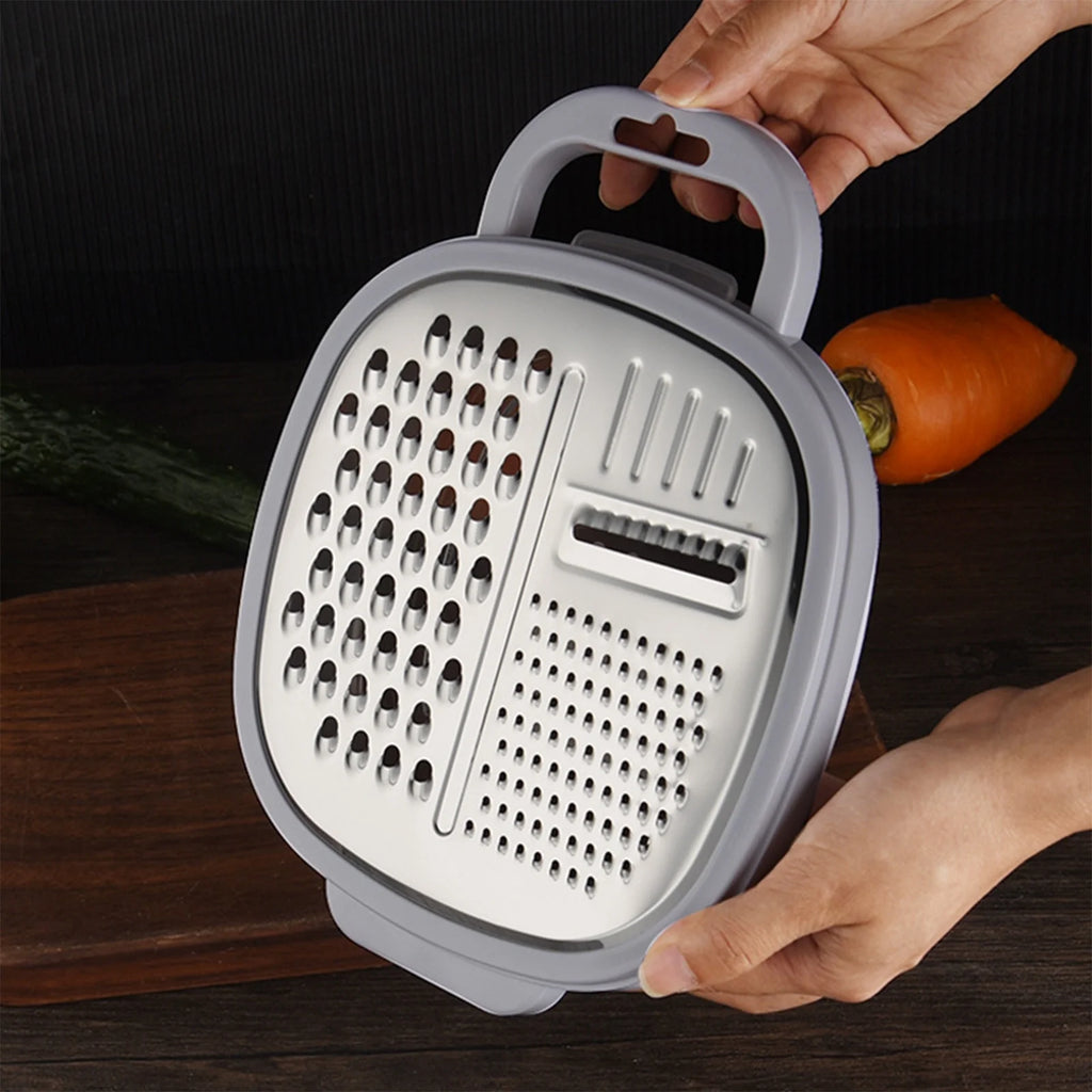 Grater Well-crafted Handheld Cheese Grater - Cheese Grater With Soft Handle - Grater For Kitchen Spices Ginger - Stainless Steel Cheese Shredder - Lemon Zester To Kitchen Gadgets Clearance – Convenient Carry Handles with Functional, Easy-Use Details