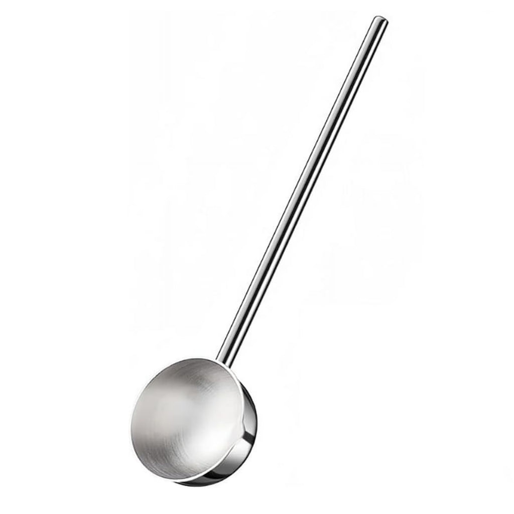 Small Soup Ladle Stainless Steel Metal Deep Spoon with Pour Spout 2 Oz Long Handle Gravy Ladles Heat- 10.5 Inch – Convenient Carry Handles with Functional, Easy-Use Details