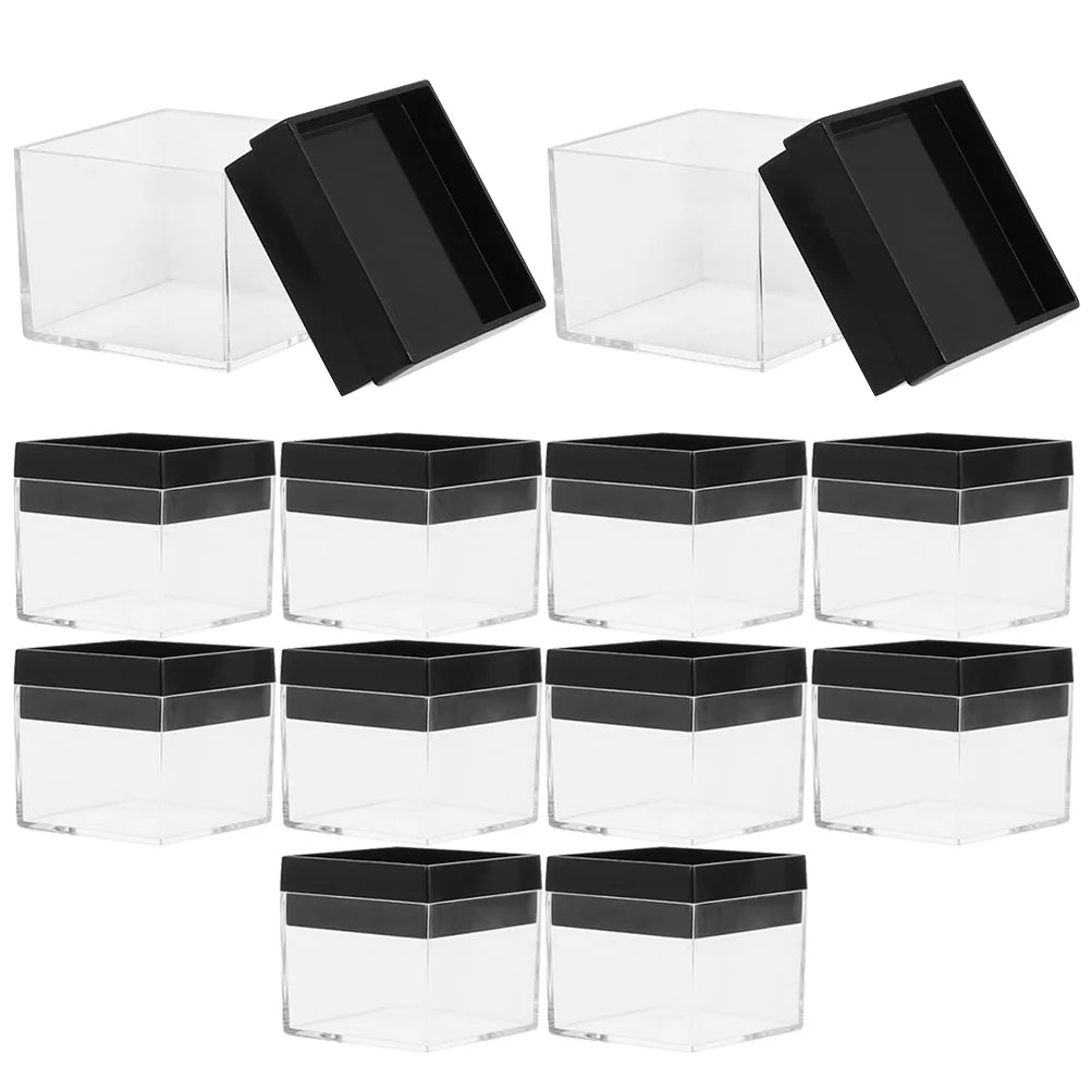 12 Pcs Specimen Boxes Capsules Small Item Storage Box Baby 4.2X4.2X3.3CM – Convenient Multi-Piece Set with Functional, Easy-Use Details
