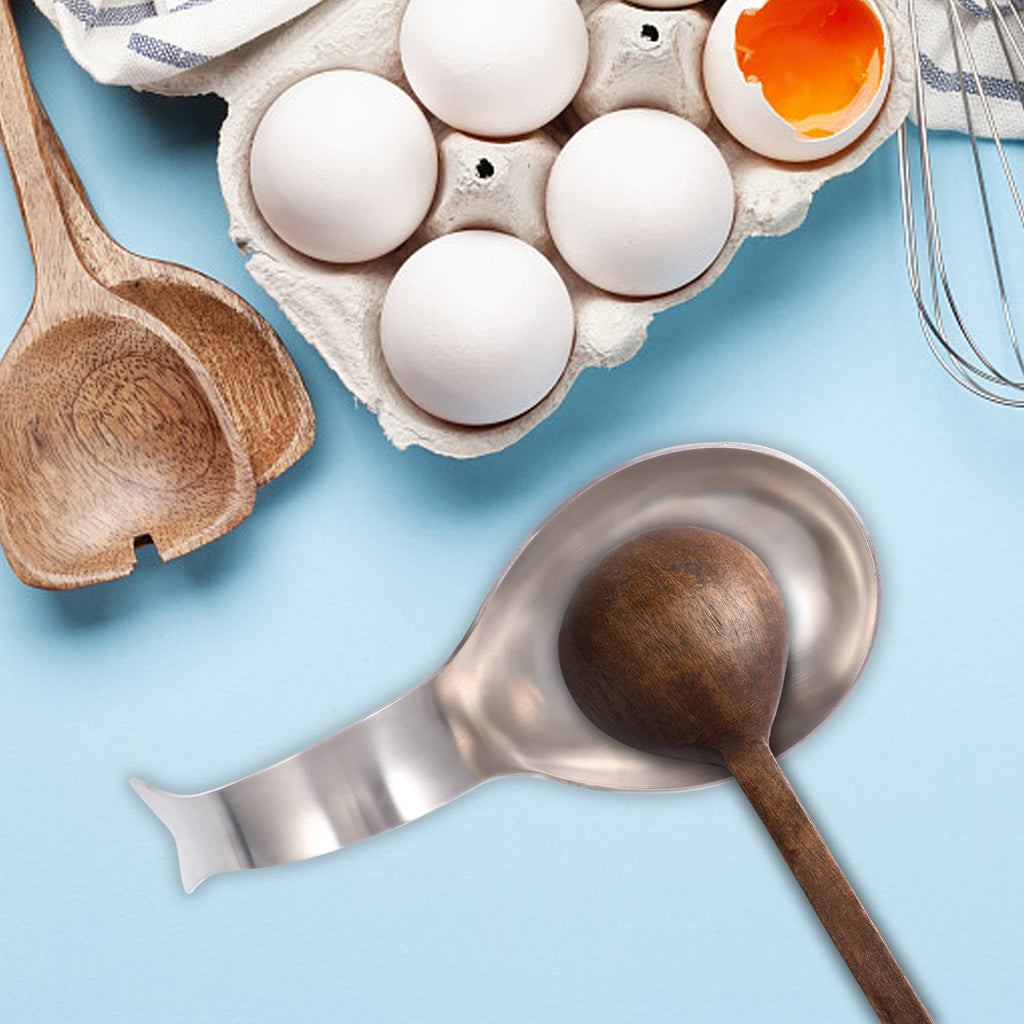 unbrandedStainless Steel Spoon Rest Pots for Kitchen Utensil Holder Stand – Balanced Everyday Tableware with Functional, Easy-Use Details