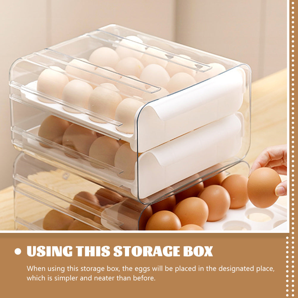 Decals Drawer Egg Carton Organizer Storage Box Baby – Convenient Family Mealtime Use with Functional, Easy-Use Details