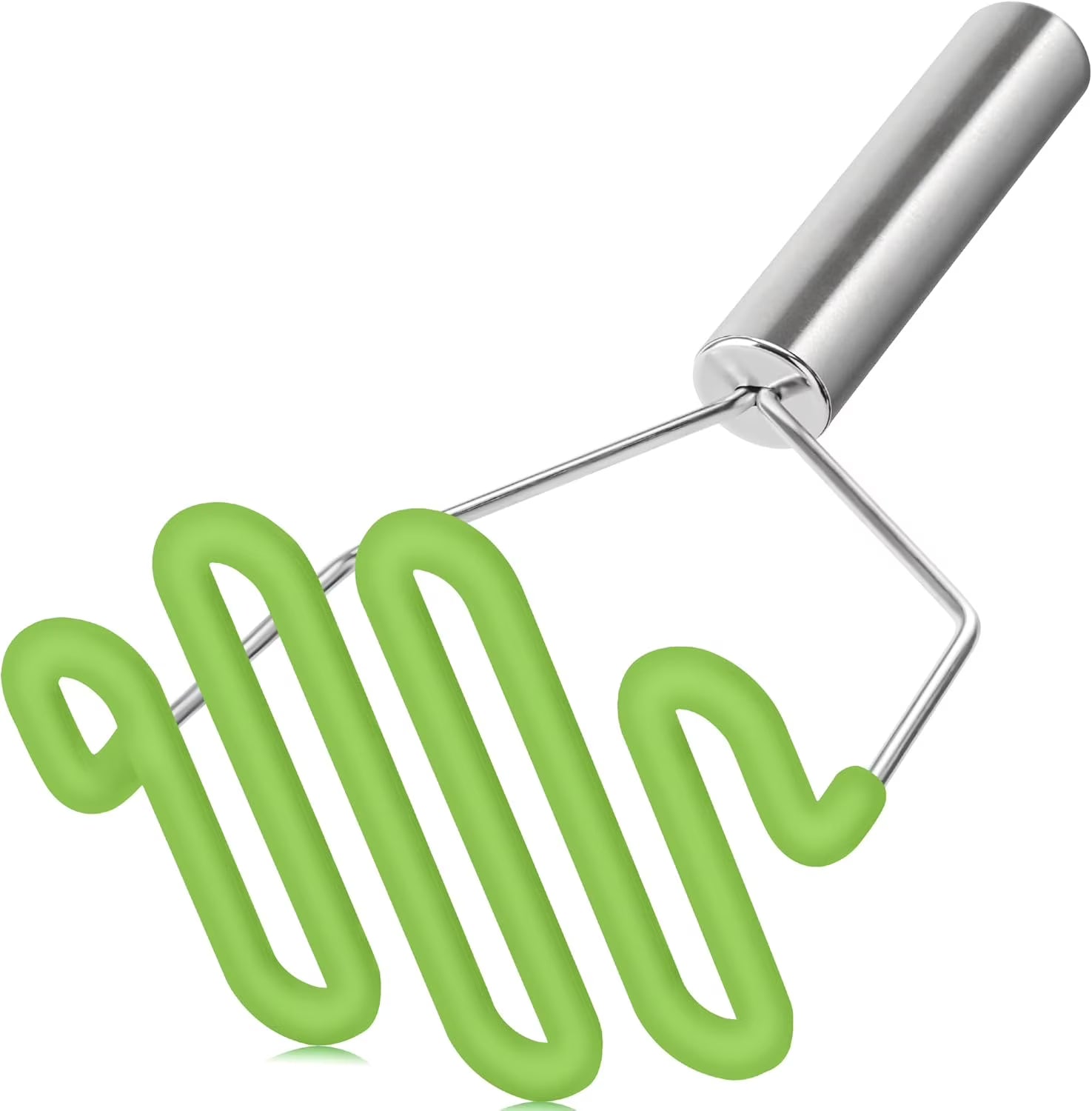 Non-Scratch Silicone Potato Masher Kitchen Tool Potatoes Masher Potato Masher Stainless Steel Wrapped In Well-crafted Silicone Potato Smasher – Durable Stainless Steel Construction with Functional, Easy-Use Details