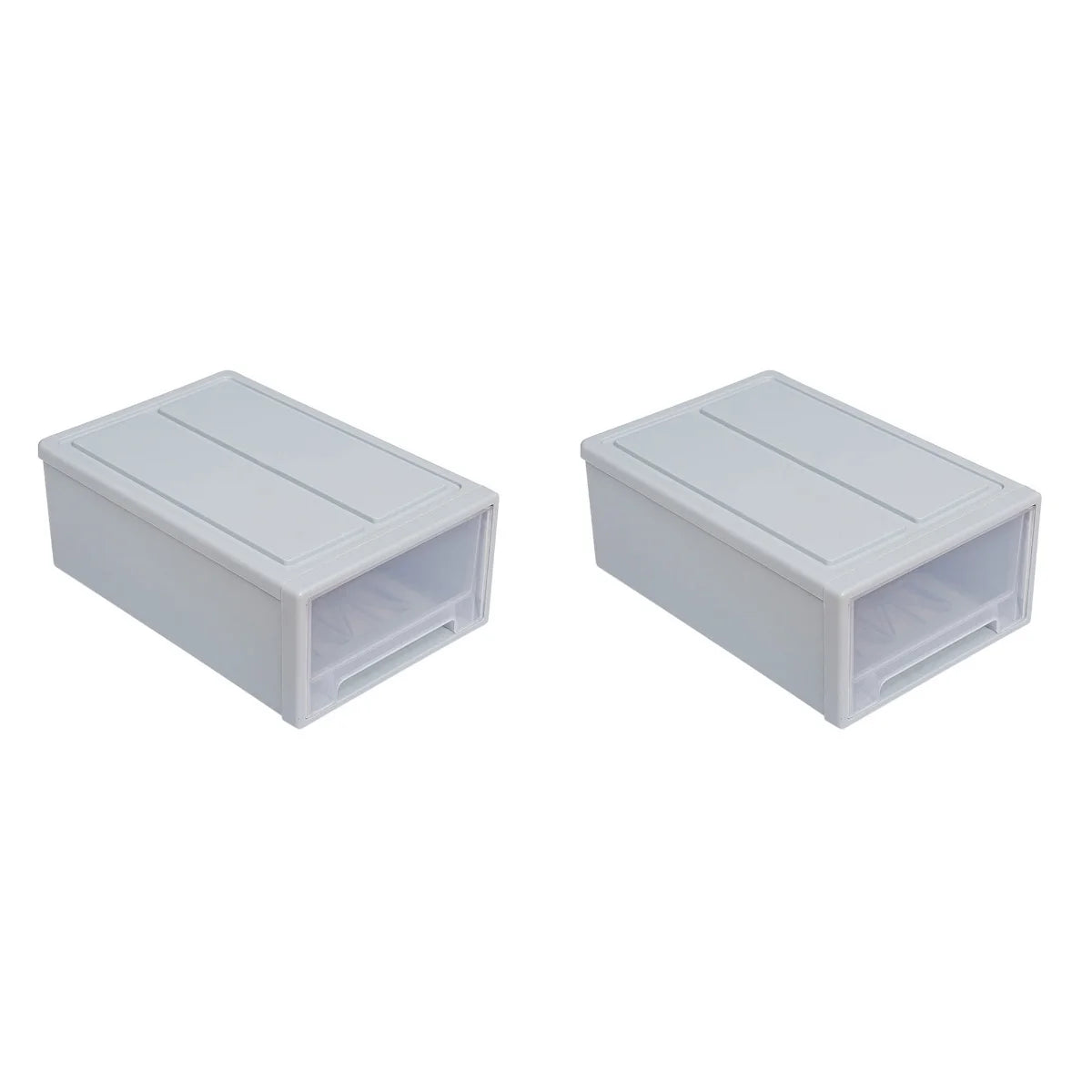 2pcs Drawer Clothes Storage Box- Out Drawer Container for Organizing Mens and Shoes Sandals Wedges Flats Heels and Accessories Blue – Practical Home Organization with Functional, Easy-Use Details
