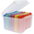 5X7 Inch Photo Storage Box Organizer Picture Containers Multicolor Plastic Craft Keeper Case – Practical Home Organization with Functional, Easy-Use Details