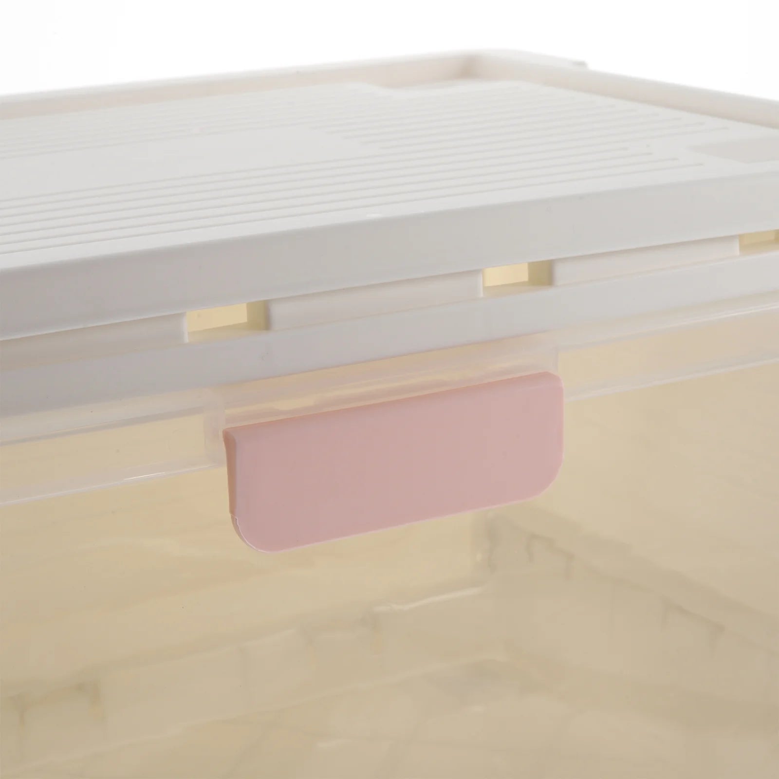 Storage Bins Boxes with Lids Heavy Duty Collapsible Crate Pink – Foldable Space-Saving Design with Functional, Easy-Use Details