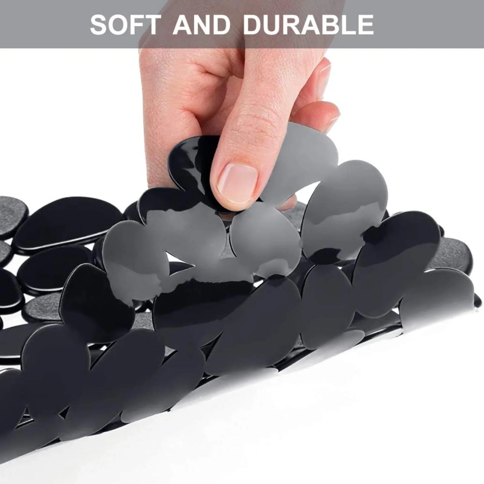 Bligli Pebble Sink Mat 2-Pack - PVC Kitchen Protector for Stainless Steel/Ceramic Dish Drying Mat for Dishes 15.7" x 11.8" Black – Durable Stainless Steel Construction with Functional, Easy-Use Details