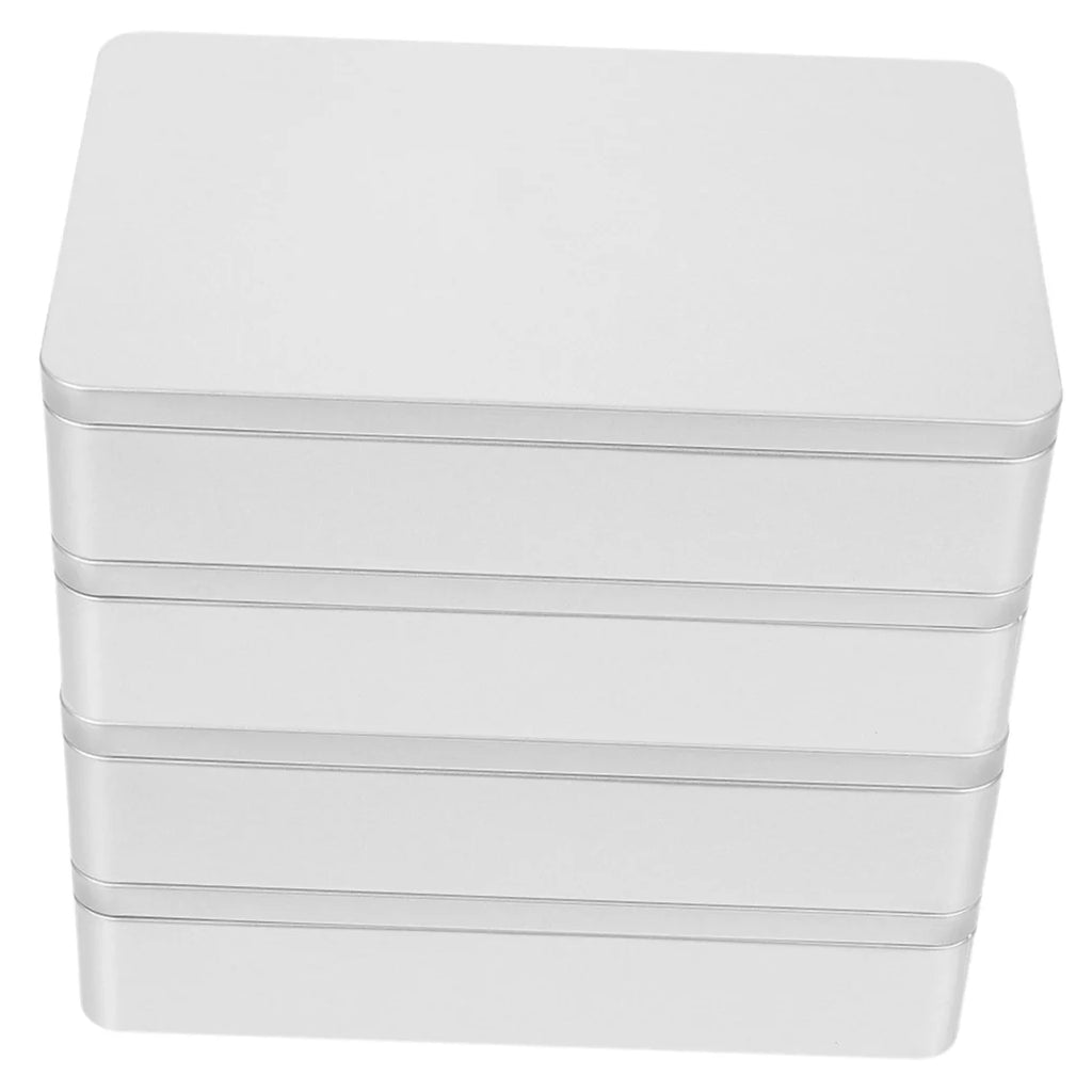 4 Pcs Collapsible Storage Bins Metal Tin Box Compact Lightweight Travel – Everyday Household Format with Functional, Easy-Use Details