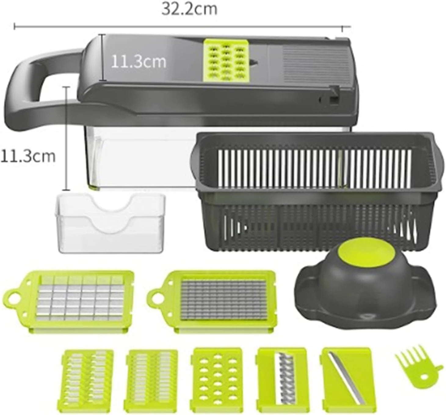 14Pcs Multi-Functional Vegetable Cutter & Slicer Trendgolden Food Chopper Stainless Steel Blades Kitchen Gadgets & Accessories (Pink) – Durable Stainless Steel Construction with Functional, Easy-Use Details