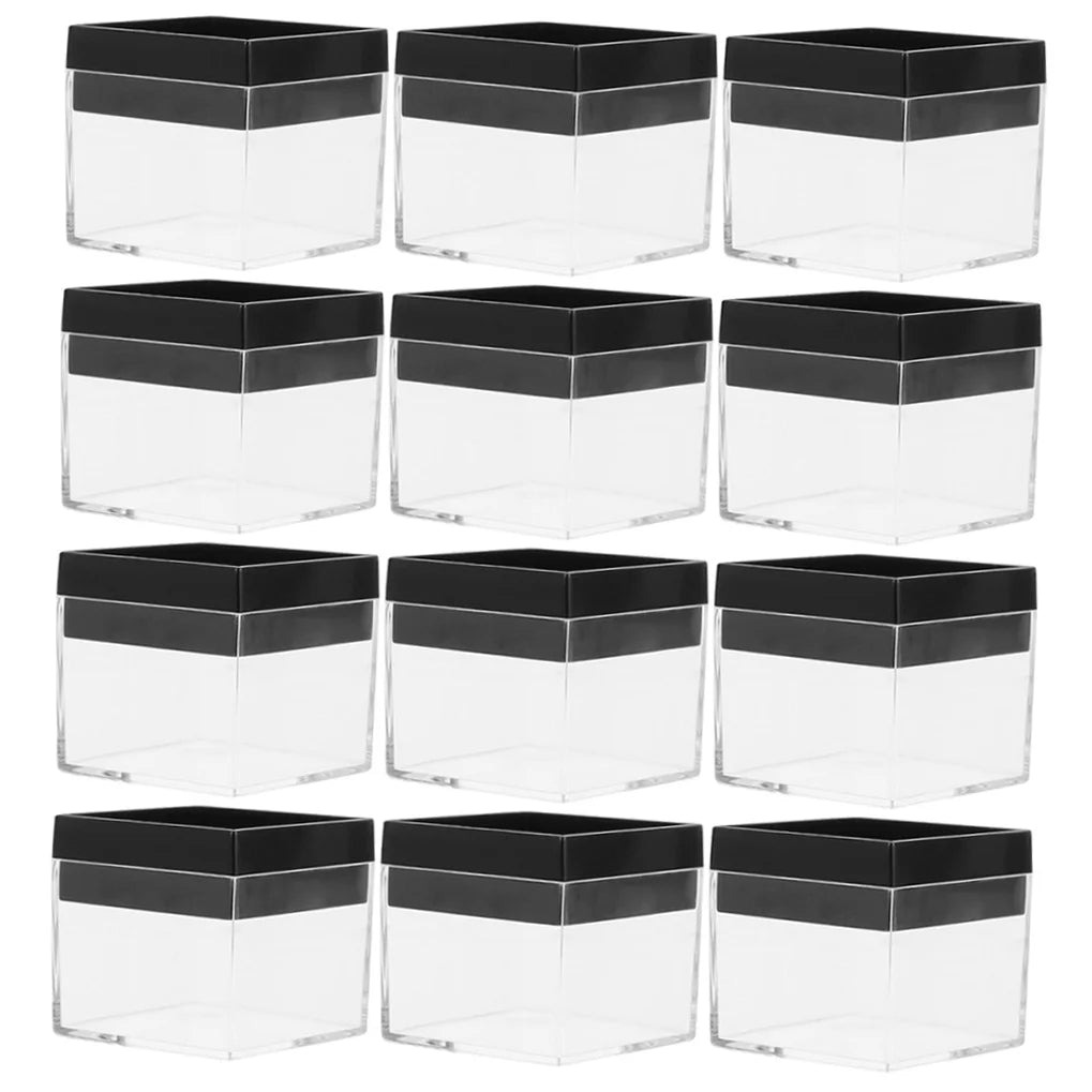 12 Pcs Specimen Boxes Capsules Small Item Storage Box Baby 4.2X4.2X3.3CM – Convenient Multi-Piece Set with Functional, Easy-Use Details
