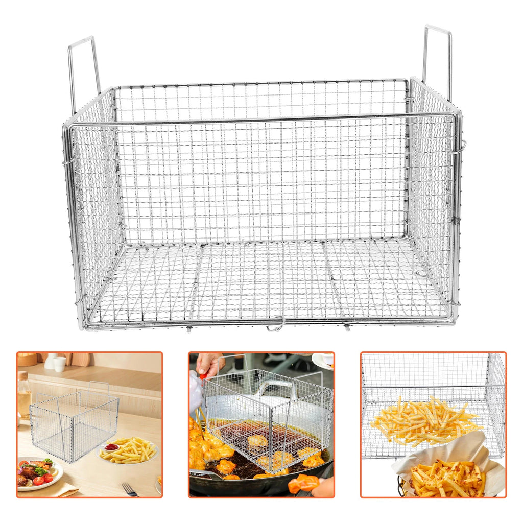 unbranded Foldable Stainless Steel Drainer for Cooking Kitchen Tool 1Set – Foldable Space-Saving Design with Functional, Easy-Use Details