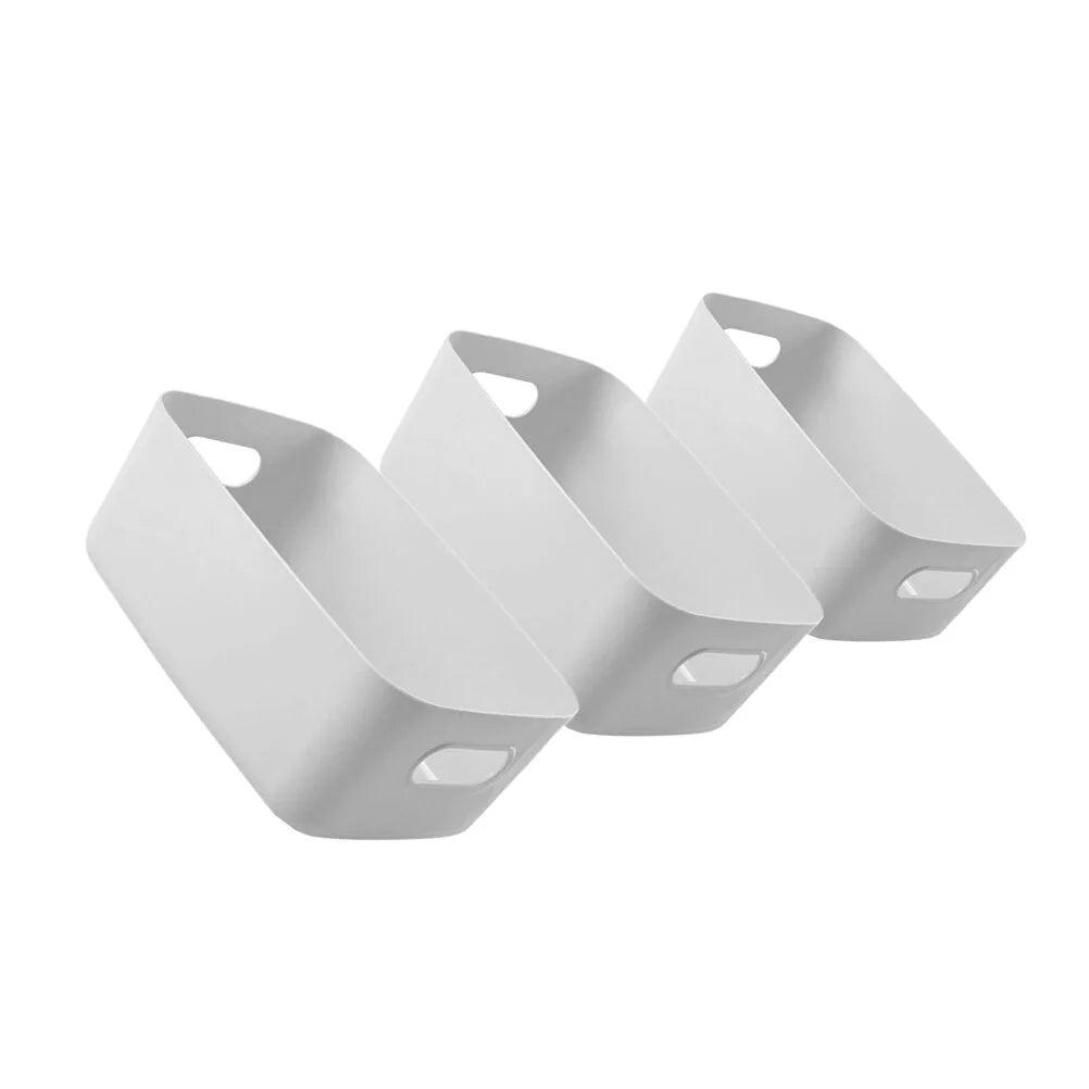 Basket Storage Box Three-Piece Set Medium Containers Boxes – Convenient Multi-Piece Set with Functional, Easy-Use Details
