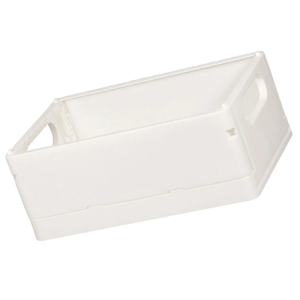 2pcs Household Storage Box Storage Organizer Box Foldable Box Plastic Desktop Makeup Storage Case – Foldable Space-Saving Design with Functional, Easy-Use Details