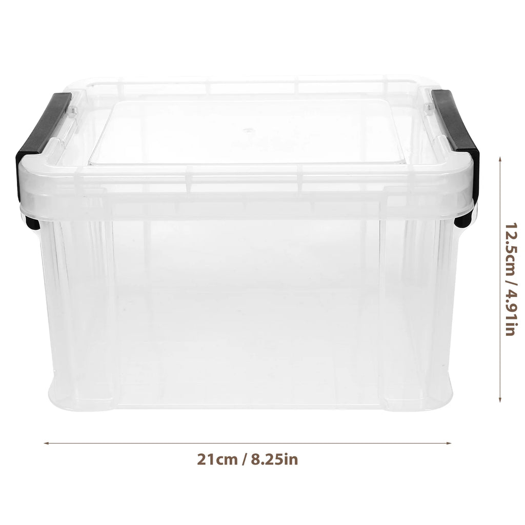 Lids Office Stationery Storage Box 21X16.4X12.5CM Transparent – Clear-View Organization with Functional, Easy-Use Details