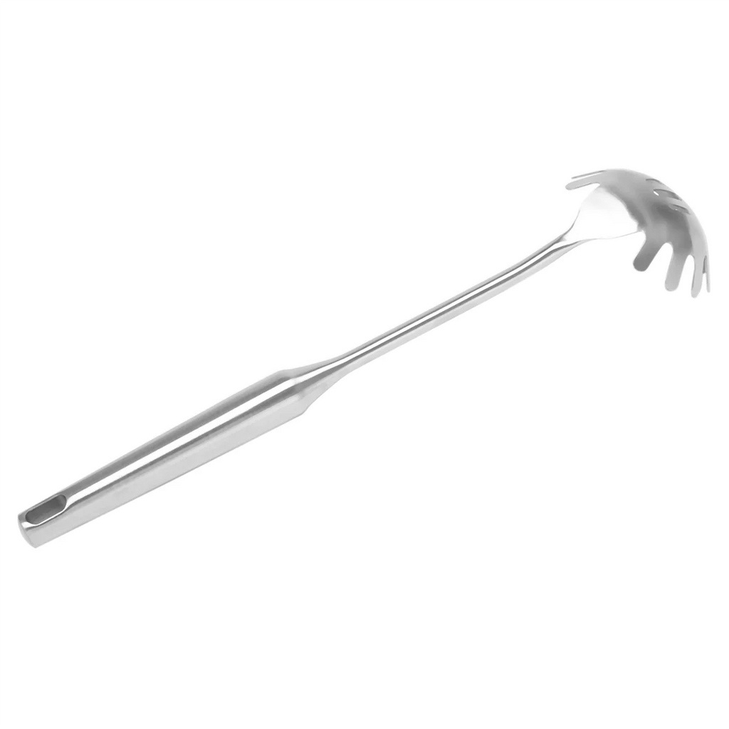 4 Pieces Stainless Steel Spaghetti Server Set Stainless Steel Spaghetti Pasta Tong Pasta Spoon Server Fork,2 x clip 2 x spoon,Silver – Durable Stainless Steel Construction with Functional, Easy-Use Details