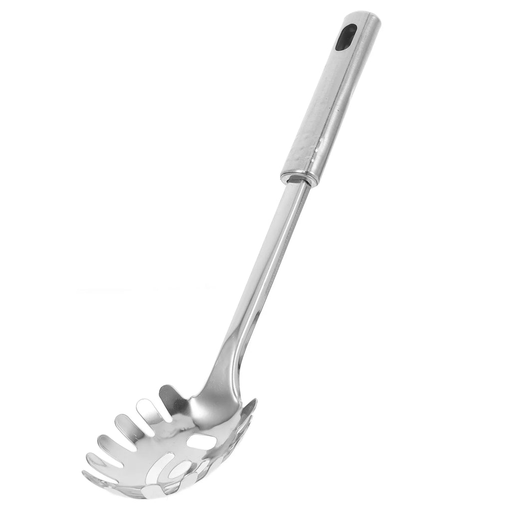 Stainless Steel Pasta Server 1 Set Spaghetti Spoon Noodle Claw Pasta Fork Metal Pasta Spoon Heat Resistant for Cooking – Durable Stainless Steel Construction with Functional, Easy-Use Details