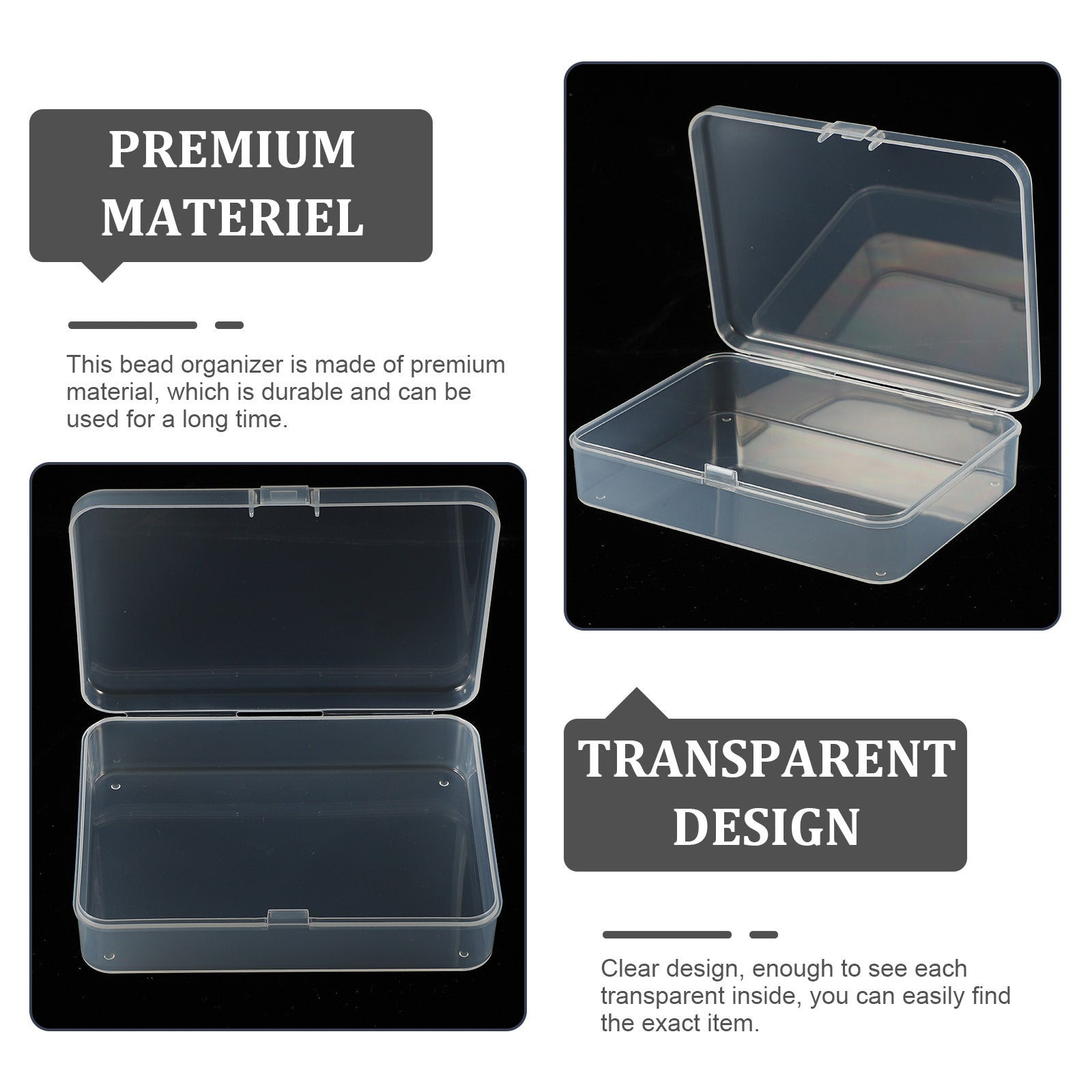 28 Pcs Storage Baskets with Lids Plastic Box Portable Case – Secure Lid Design with Functional, Easy-Use Details