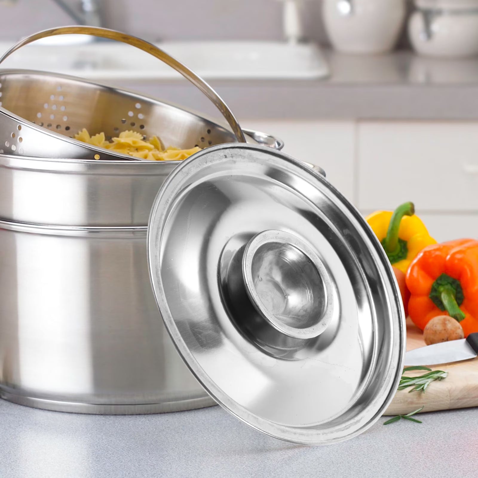 unbranded Sturdy Stainless Steel Pot Lid Mini Bowl Lid For Kitchen Cookware Small Pan Effortless Cleaning – Durable Stainless Steel Construction with Functional, Easy-Use Details