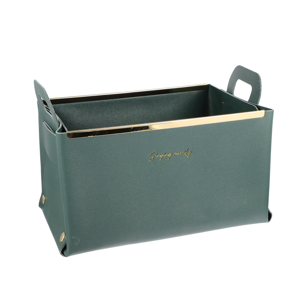 Storage Basket Cube Leather Lightweight Box Home Use Organizer – Practical Home Organization with Functional, Easy-Use Details