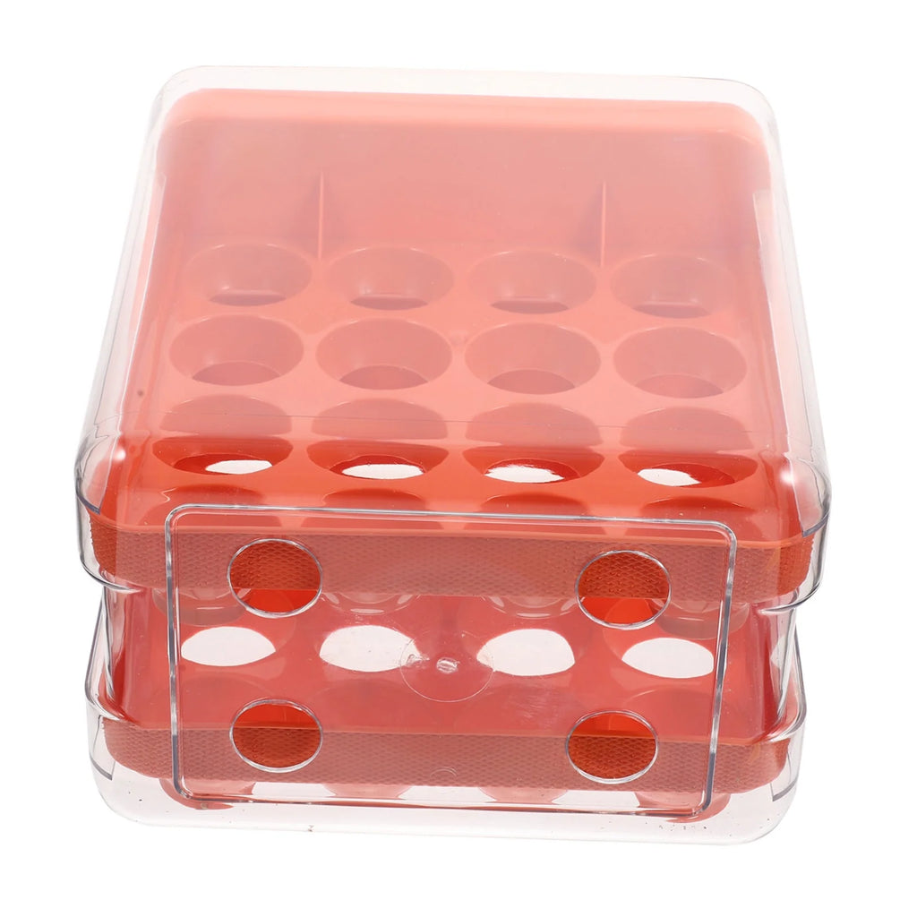 Holder Decor Egg Storage Box Egg Storage Shelf 21.5x22.5x14cm Orange – Practical Home Organization with Functional, Easy-Use Details