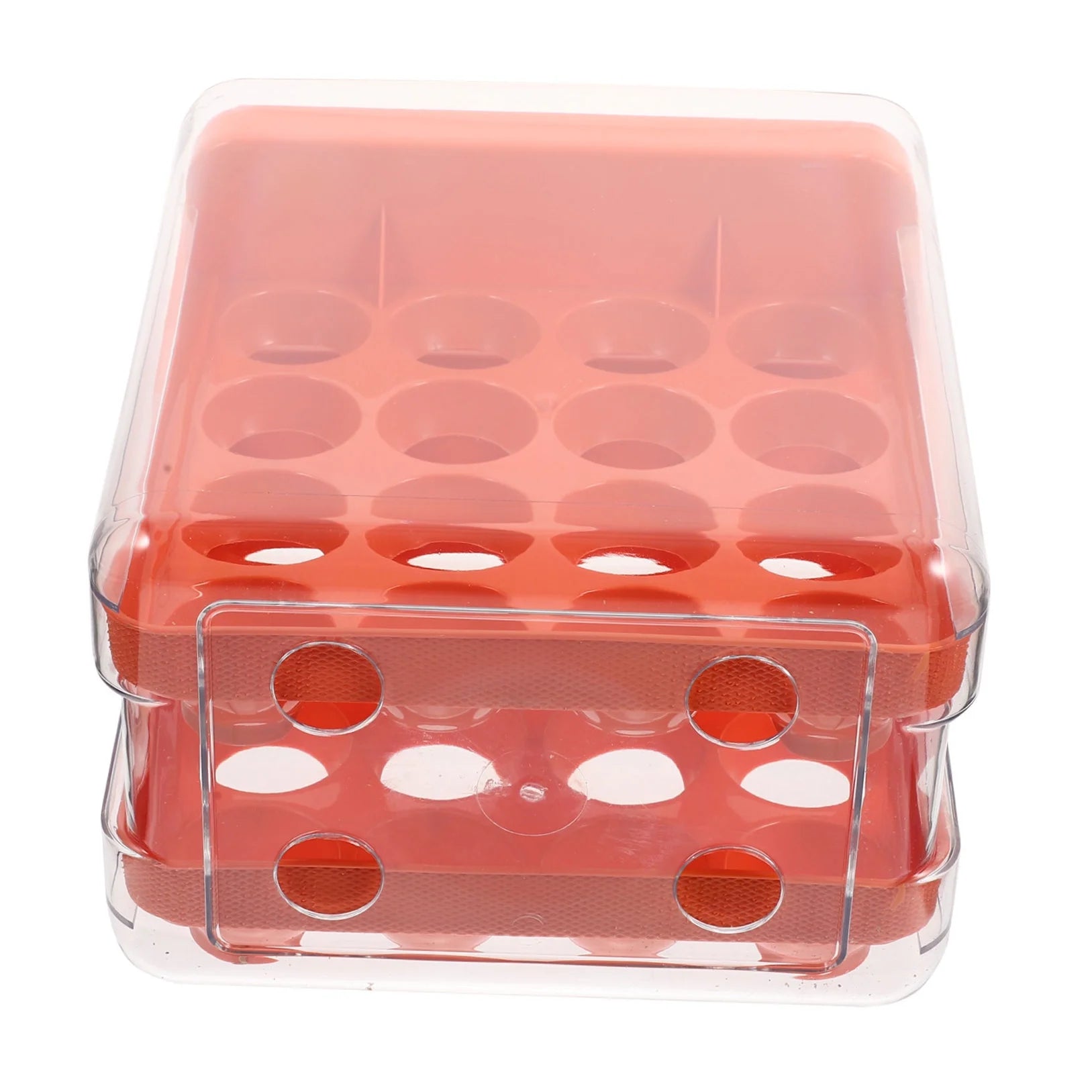 Holder Decor Egg Storage Box Egg Storage Shelf 21.5x22.5x14cm Orange – Practical Home Organization with Functional, Easy-Use Details