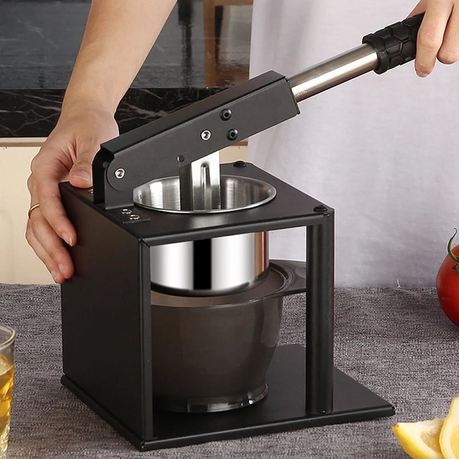 304 Stainless Steel Squeezer Juicer Hand Citrus Manual Juicer Portable Juicer for Kitchen Bar Restaurant – Durable Stainless Steel Construction with Functional, Easy-Use Details