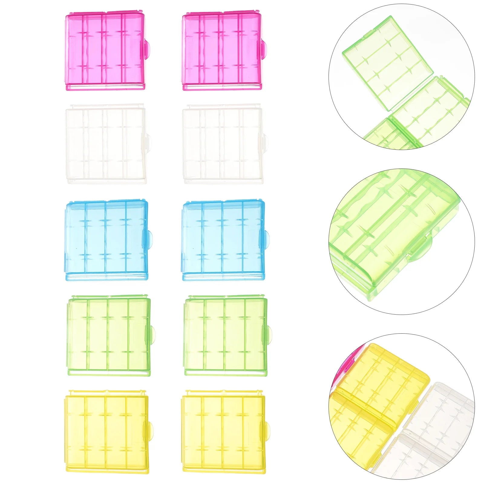 30 Pcs Battery Lithium Storage Box Organizer Container Safety – Everyday Household Format with Functional, Easy-Use Details