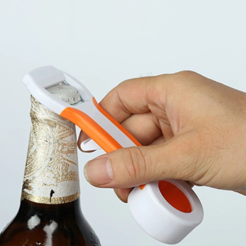 Hiroekza Jar Opener 4-in-1 Grip Bottle Opener Jar Opener - Easily Opens Twists Caps Bottle Caps Canning Lids And Can Tabs Kitchen Gadgets Clearance – Convenient Drink Preparation with Functional, Easy-Use Details