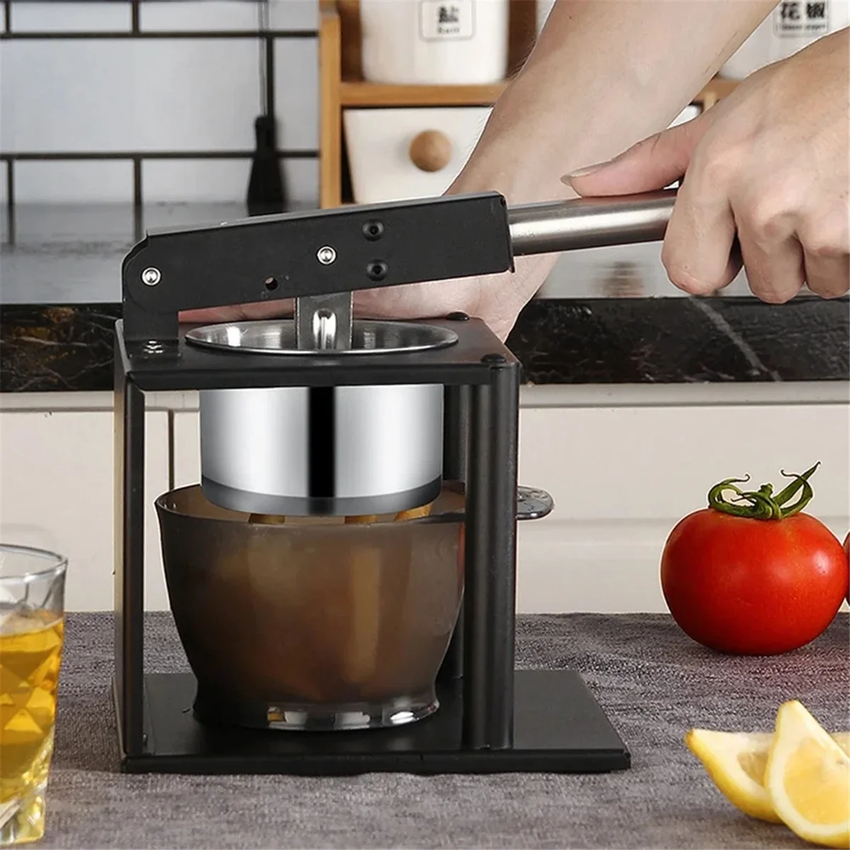 304 Stainless Steel Squeezer Juicer Hand Citrus Manual Juicer Portable Juicer for Kitchen Bar Restaurant – Durable Stainless Steel Construction with Functional, Easy-Use Details