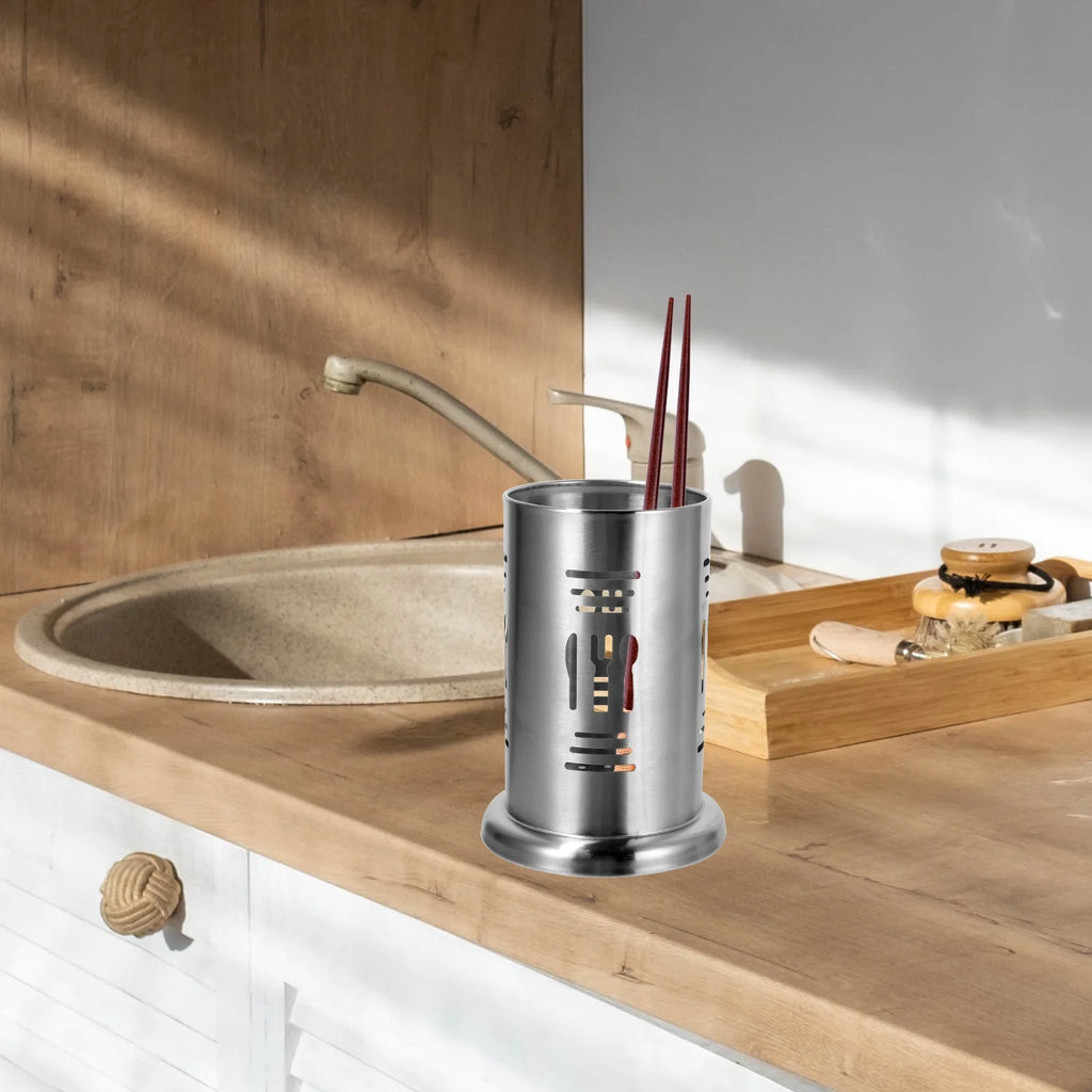 unbrandedDishwasher Stainless Steel Chopstick Holder Kitchen Utensil Container Organizer – Durable Stainless Steel Construction with Functional, Easy-Use Details