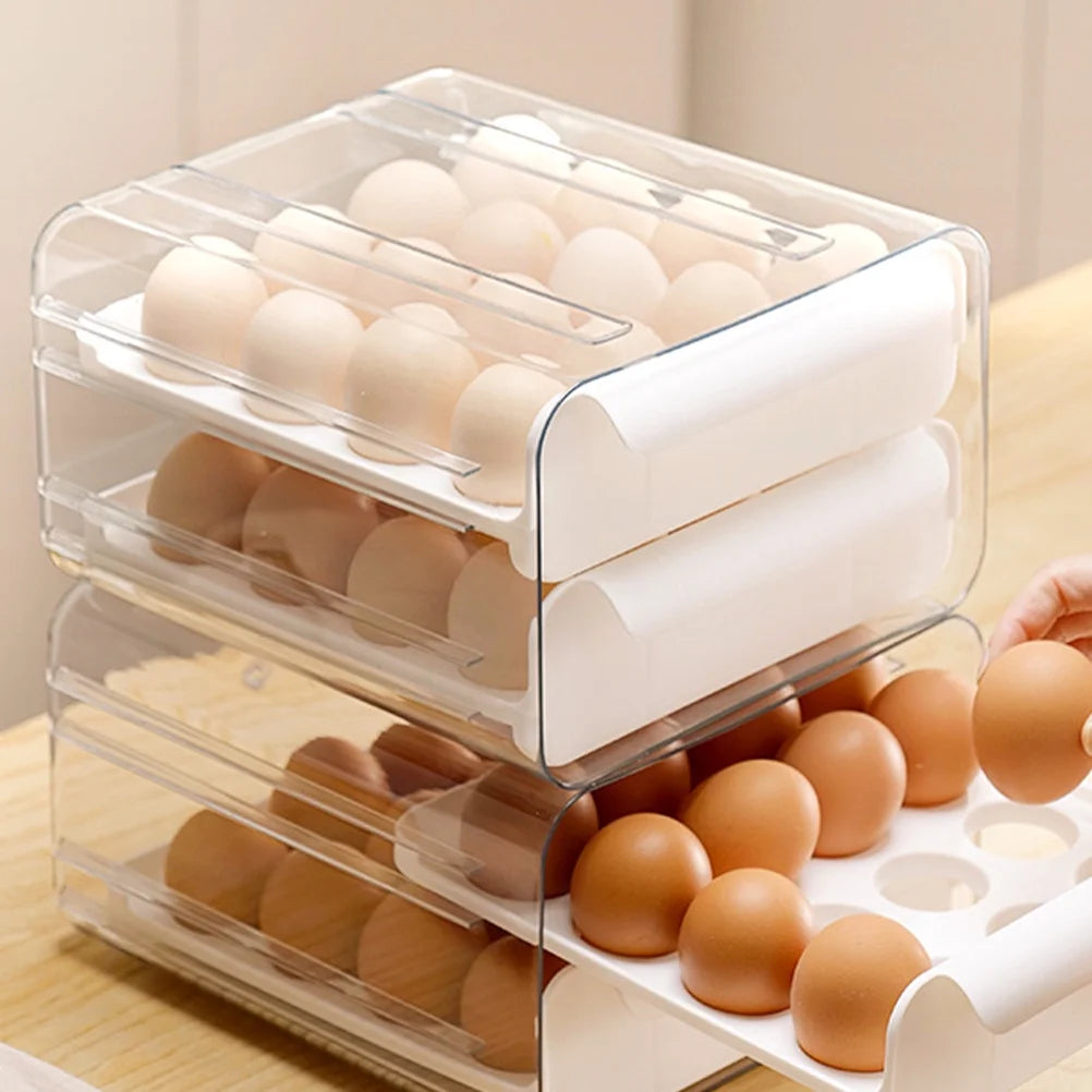 Decals Drawer Egg Carton Organizer Storage Box Baby – Convenient Family Mealtime Use with Functional, Easy-Use Details