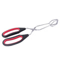 Scissor Tongs with Silicone Tips 23.5x7.5cm Stainless Steel Nonstick Kitchen Cooking Tool – Durable Stainless Steel Construction with Functional, Easy-Use Details