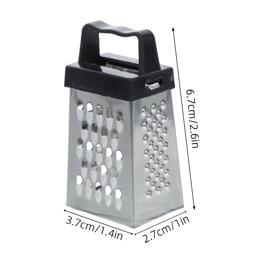 unbranded 6pcs Mini Cheese Grater Stainless Steel Small Box Grater Vegetables Shredder Handheld Kitchen Tool for Slicing Cheese Ginger Potatoes – Durable Stainless Steel Construction with Functional, Easy-Use Details