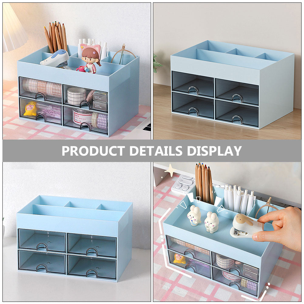 Storage Drawers Box Structure Multi-function Stationery Organizer – Multiroom Organization Format with Functional, Easy-Use Details