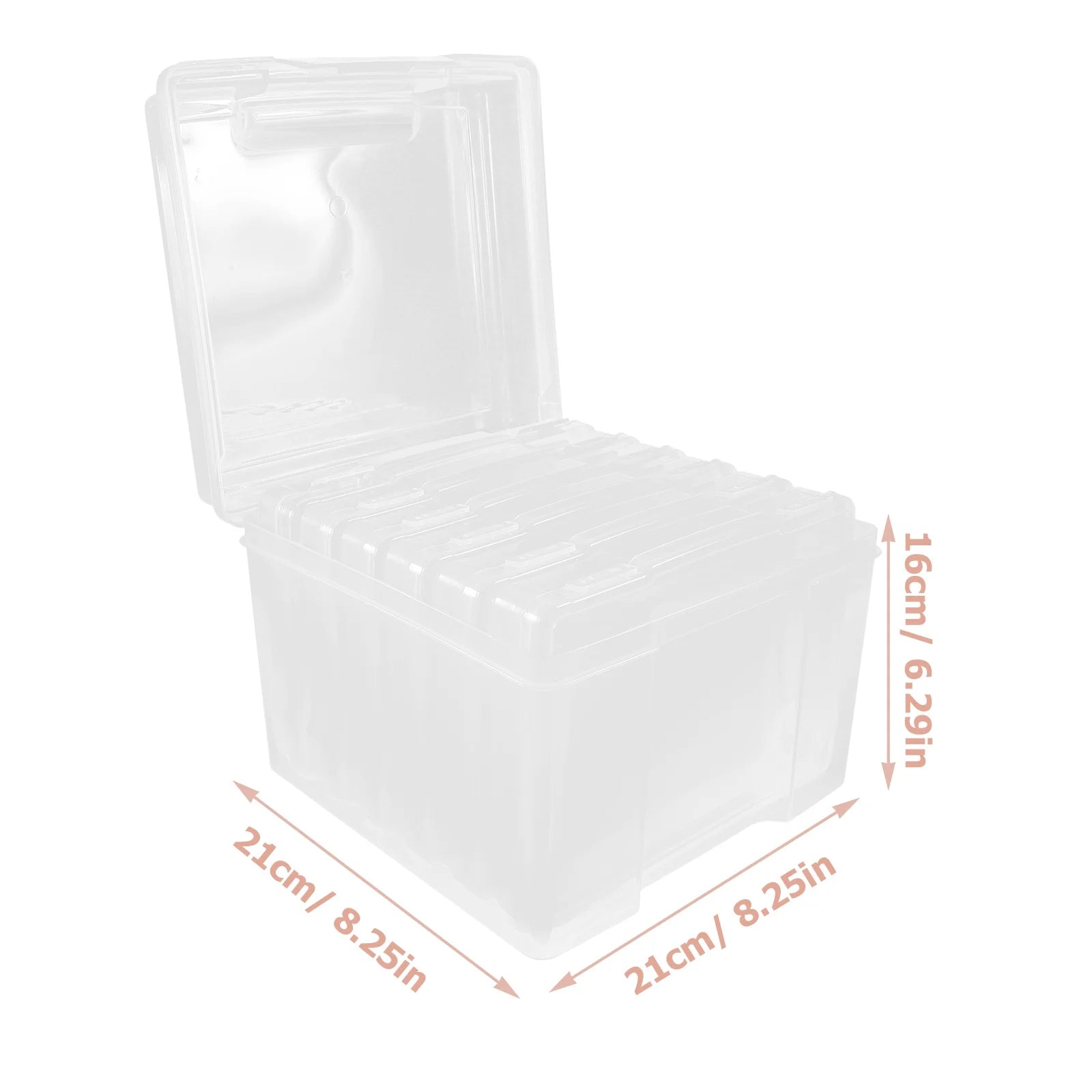 6Pcs Cards Storage Boxes Postcards Photos Organizing Cases Clear Plastic Storage Cases – Clear-View Organization with Functional, Easy-Use Details
