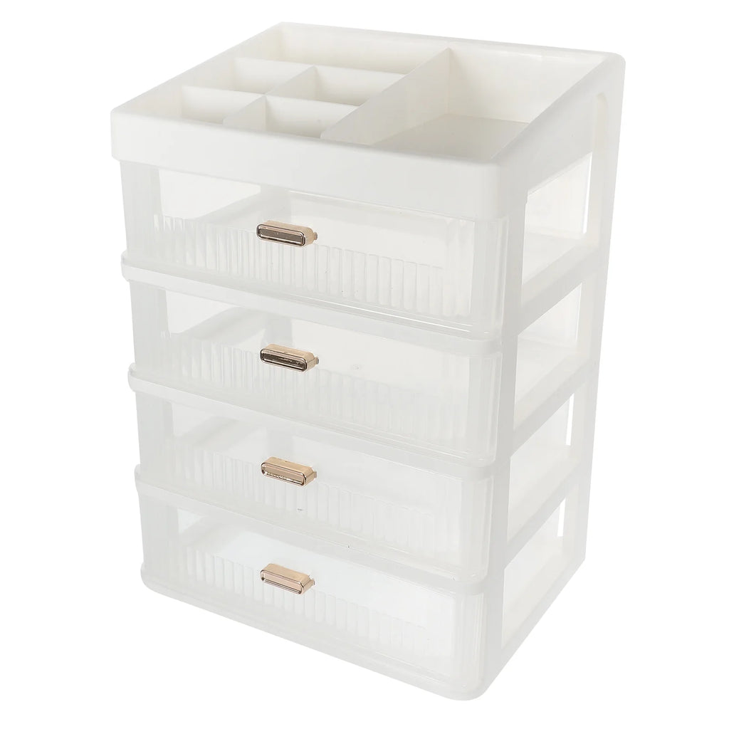 Skincare Desktop Storage Box 32.00X23.00X17.00CM White – Practical Home Organization with Functional, Easy-Use Details