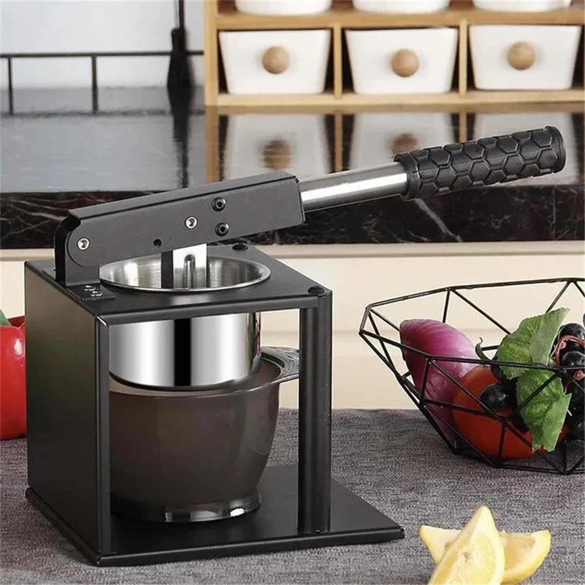 304 Stainless Steel Squeezer Juicer Hand Citrus Manual Juicer Portable Juicer for Kitchen Bar Restaurant – Durable Stainless Steel Construction with Functional, Easy-Use Details