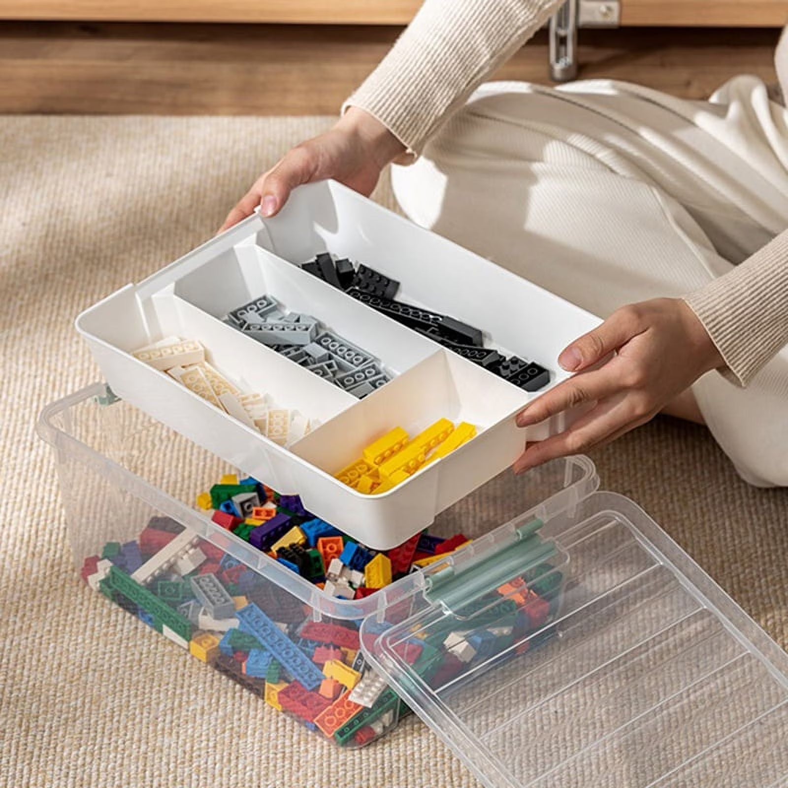 Plastic Stackable Storage Container Bin Box Tote with Lid for Home – Stackable Organization with Functional, Easy-Use Details