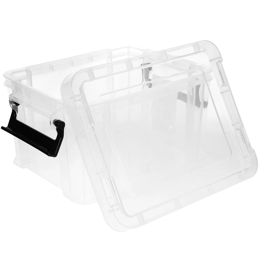 Transparent Dust-proof and Moisture-proof Household Storage Box with Lid Makeup – Secure Lid Design with Functional, Easy-Use Details