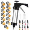 Stainless Steel Cookies Press Cookies Press for Baking,Cookie Press Gun Kit with 13 Cookie Discs and 8 Piping Tips for DIY cake Maker Decorating Baking Supplies – Durable Stainless Steel Construction with Functional, Easy-Use Details
