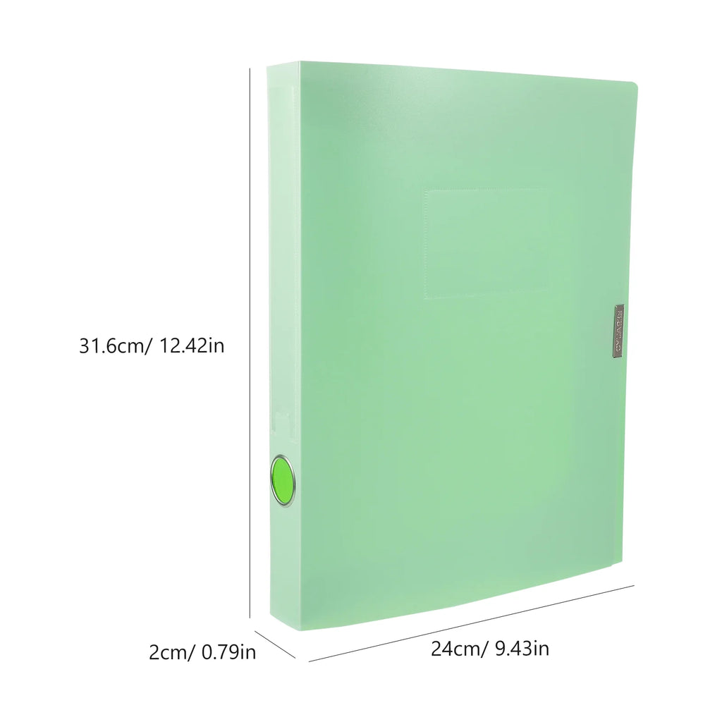 A4 File Box Photo Storage Boxes Organizer Folder Office Light Green – Practical Home Organization with Functional, Easy-Use Details