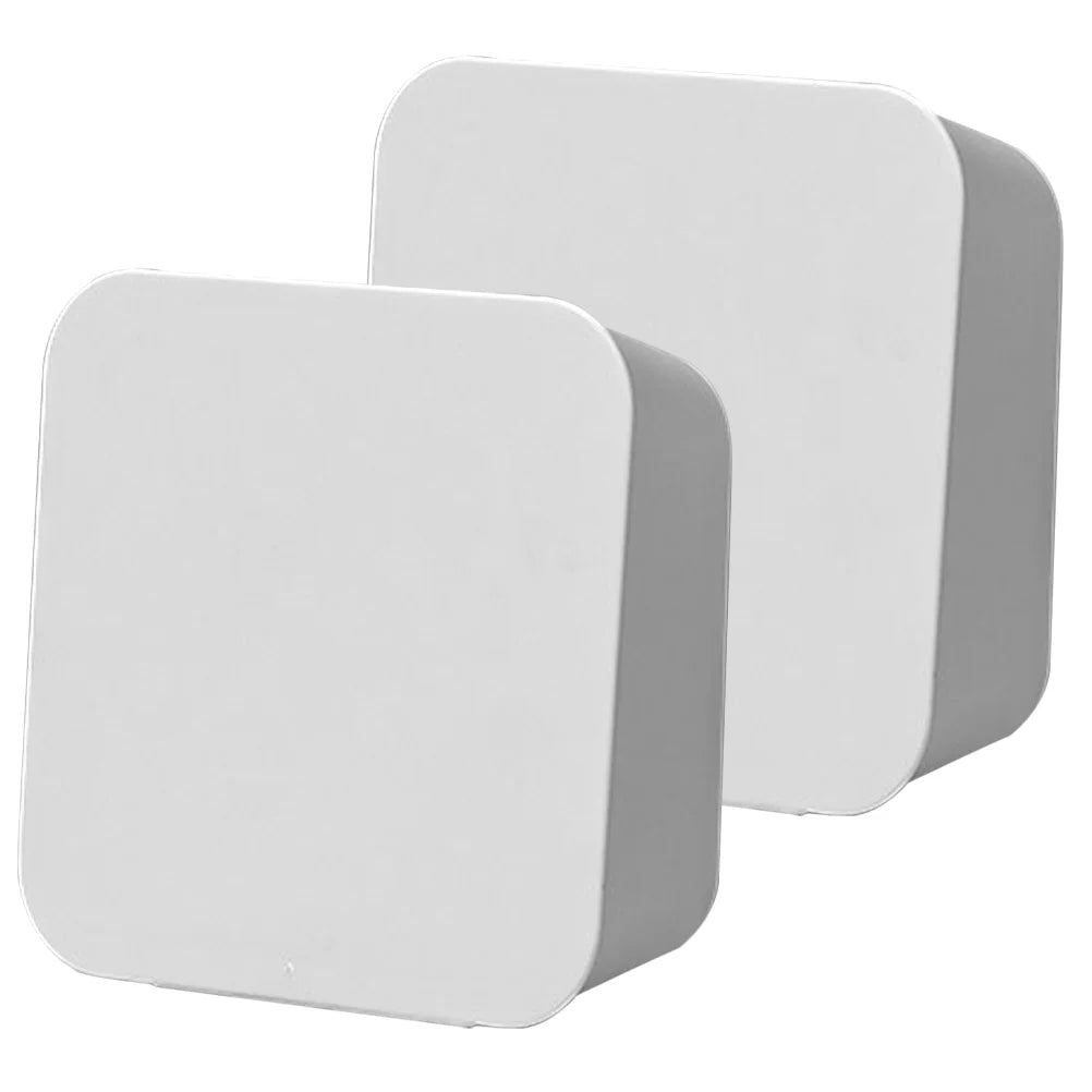 2 Pcs Wall-mounted Boxes Small Apartment Storage Box 14x5.5x14cm White – Space-Saving Hanging Design with Functional, Easy-Use Details