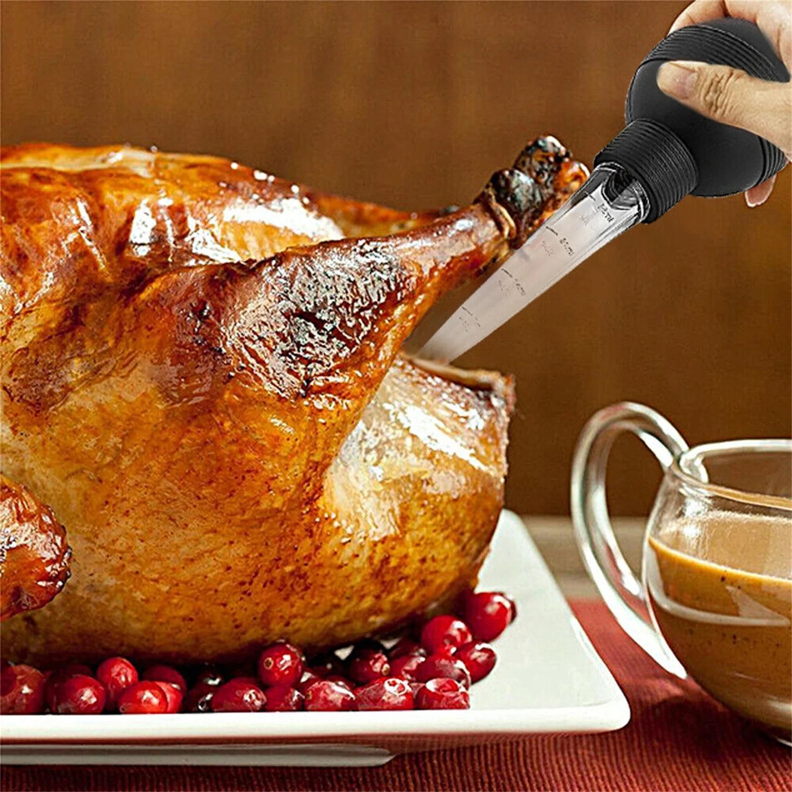 Hiroekza Turkey Baster 28ml Meat Baster Kitchen Utensil For Turkey Beef Pork Roasting Chicken Kitchen Gadgets Clearance – Everyday Kitchen Functionality with Functional, Easy-Use Details